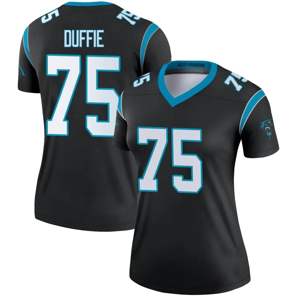 Women's Carolina Panthers Christian Duffie Nike Legend Black Jersey Women's Carolina Panthers Christian Duffie Nike Legend Black Jersey