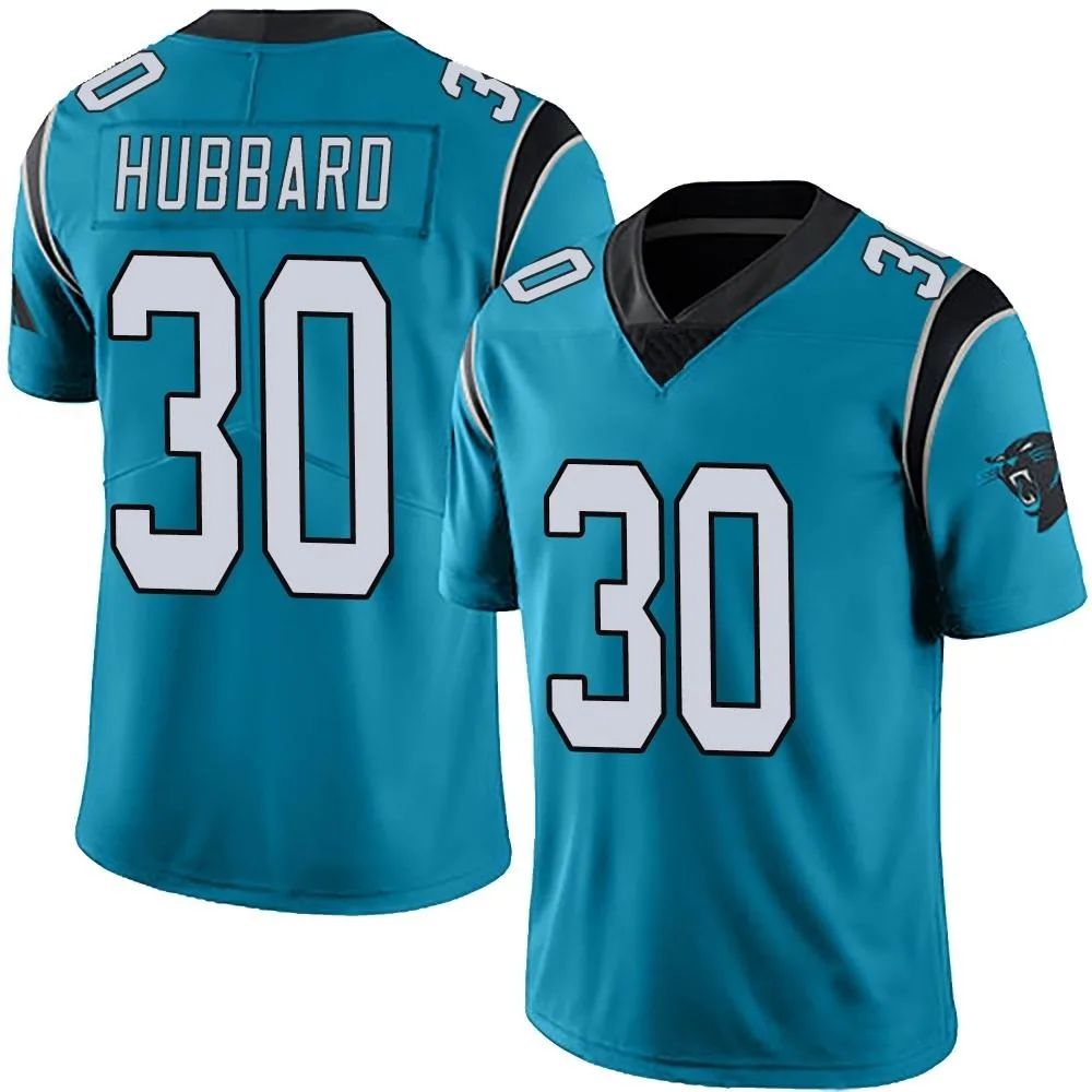 Men's Carolina Panthers Chuba Hubbard Nike Alternate Vapor Untouchable Limited Blue Jersey Men's Carolina Panthers Chuba Hubbard Nike Alternate Vapor Untouchable Limited Blue Jersey