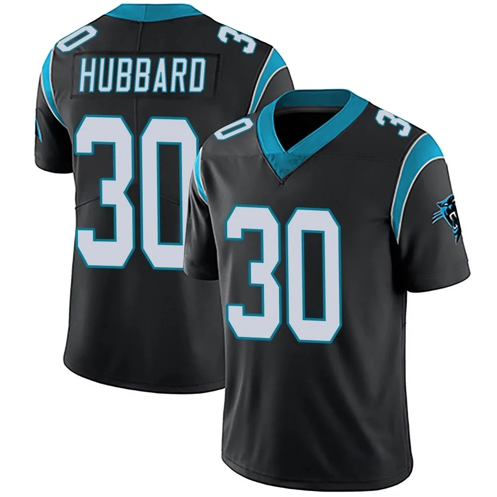 Men's Carolina Panthers Chuba Hubbard Nike Team Color Vapor Untouchable Limited Black Jersey Men's Carolina Panthers Chuba Hubbard Nike Team Color Vapor Untouchable Limited Black Jersey