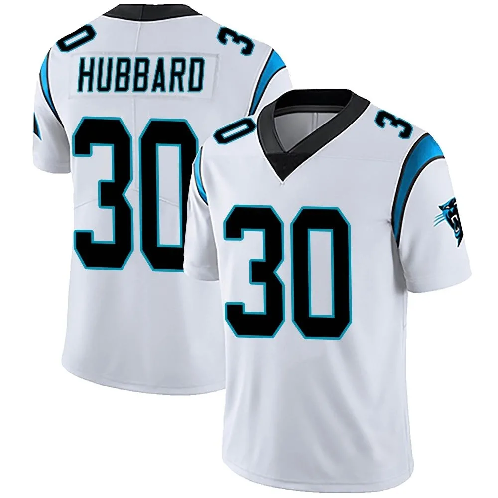 Men's Carolina Panthers Chuba Hubbard Nike Vapor Untouchable Limited White Jersey Men's Carolina Panthers Chuba Hubbard Nike Vapor Untouchable Limited White Jersey