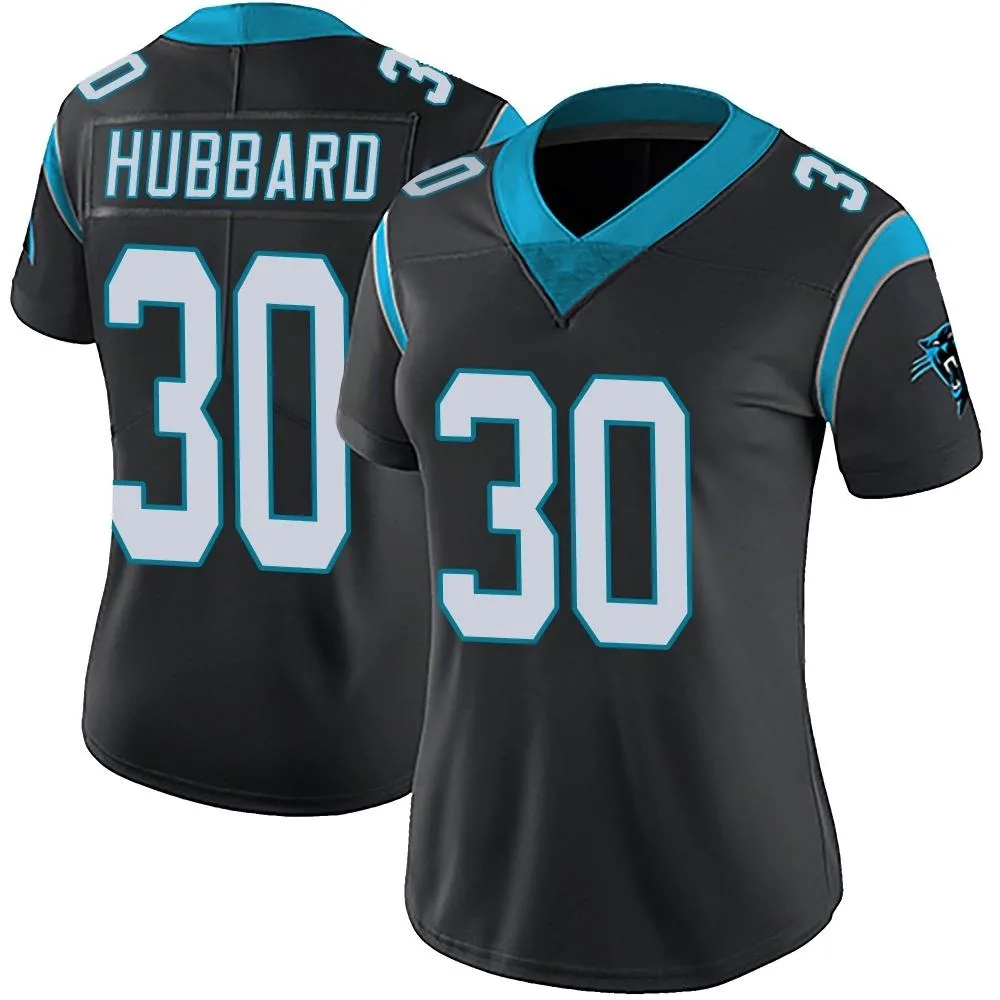 Women's Carolina Panthers Chuba Hubbard Nike Team Color Vapor Untouchable Limited Black Jersey Women's Carolina Panthers Chuba Hubbard Nike Team Color Vapor Untouchable Limited Black Jersey