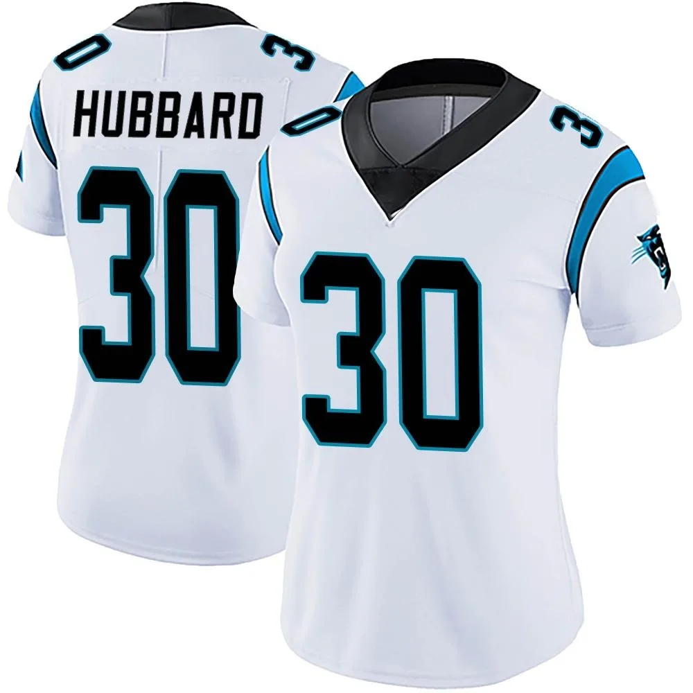 Women's Carolina Panthers Chuba Hubbard Nike Vapor Untouchable Limited White Jersey Women's Carolina Panthers Chuba Hubbard Nike Vapor Untouchable Limited White Jersey