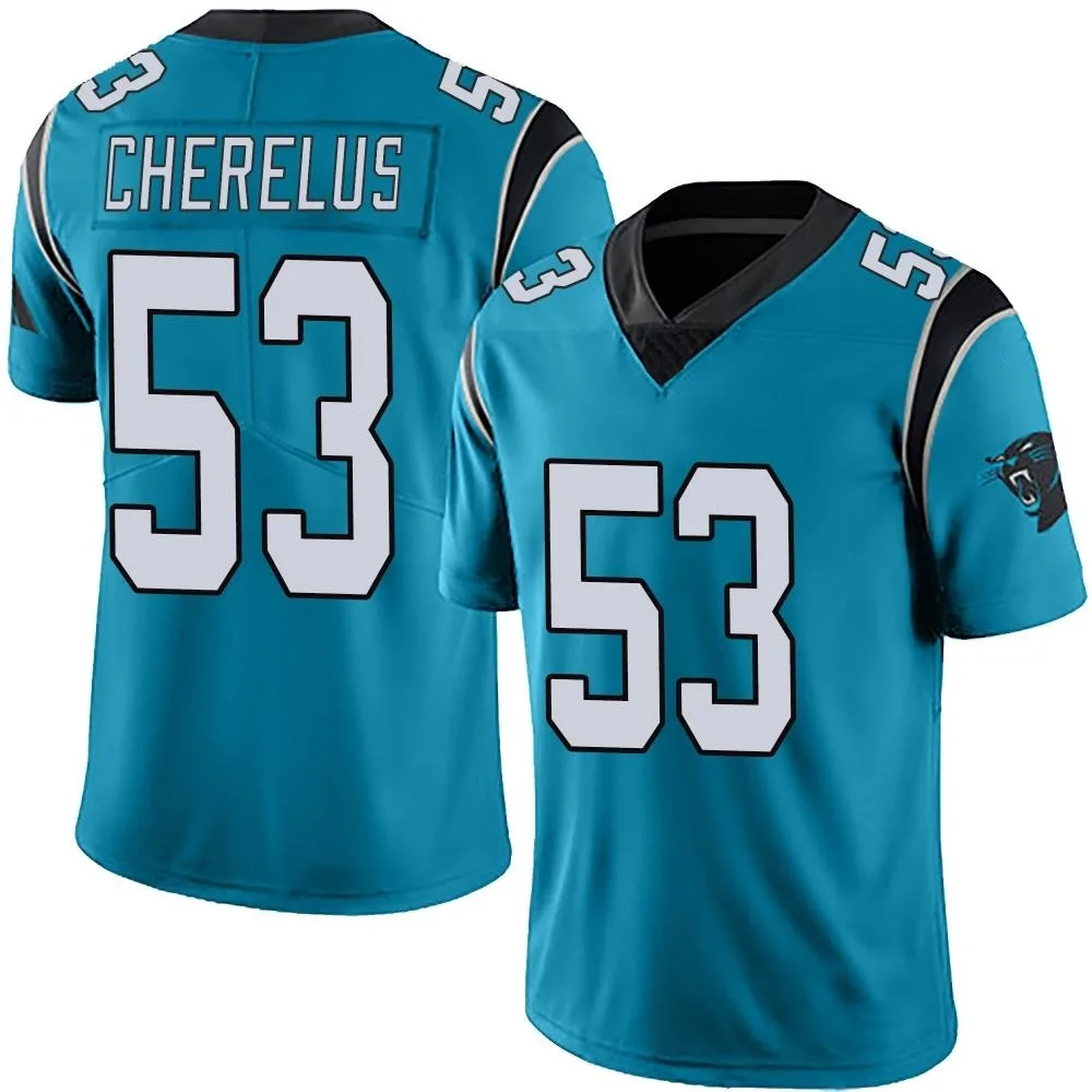 Men's Carolina Panthers Claudin Cherelus Nike Alternate Vapor Untouchable Limited Blue Jersey Men's Carolina Panthers Claudin Cherelus Nike Alternate Vapor Untouchable Limited Blue Jersey