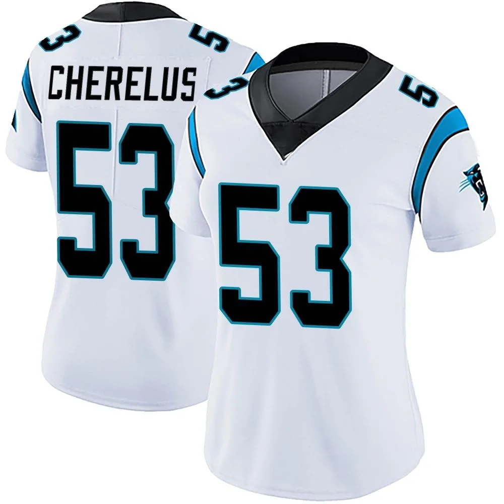 Women's Carolina Panthers Claudin Cherelus Nike Vapor Untouchable Limited White Jersey Women's Carolina Panthers Claudin Cherelus Nike Vapor Untouchable Limited White Jersey