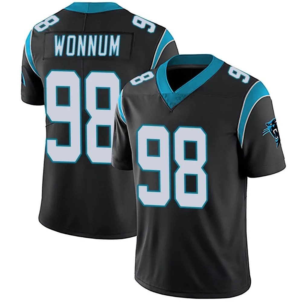 Men's Carolina Panthers D.j. Wonnum Nike Team Color Vapor Untouchable Limited Black Jersey Men's Carolina Panthers D.j. Wonnum Nike Team Color Vapor Untouchable Limited Black Jersey