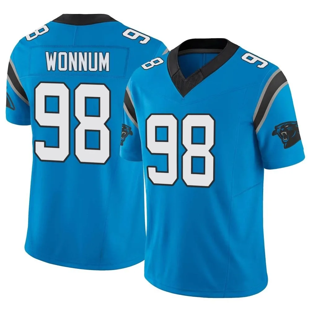 Men's Carolina Panthers D.j. Wonnum Nike Vapor F.U.S.E. Limited Blue Jersey Men's Carolina Panthers D.j. Wonnum Nike Vapor F.U.S.E. Limited Blue Jersey