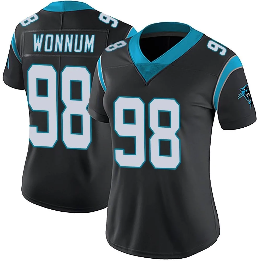 Women's Carolina Panthers D.j. Wonnum Nike Team Color Vapor Untouchable Limited Black Jersey Women's Carolina Panthers D.j. Wonnum Nike Team Color Vapor Untouchable Limited Black Jersey