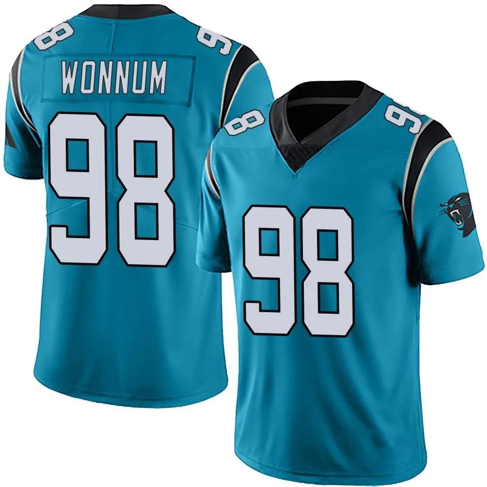 Youth Carolina Panthers D.j. Wonnum Nike Alternate Vapor Untouchable Limited Blue Jersey Youth Carolina Panthers D.j. Wonnum Nike Alternate Vapor Untouchable Limited Blue Jersey