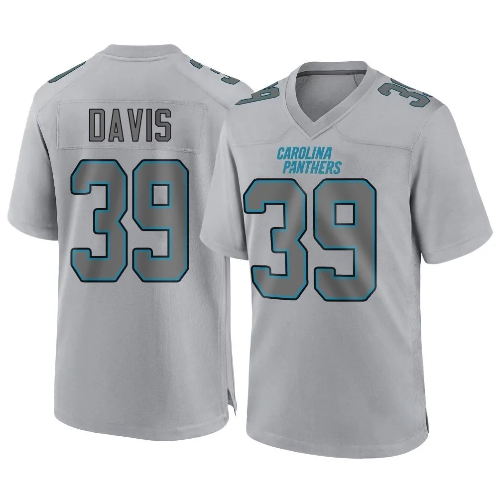 Men's Carolina Panthers Daewood Davis Nike Atmosphere Fashion Game Gray Jersey Men's Carolina Panthers Daewood Davis Nike Atmosphere Fashion Game Gray Jersey