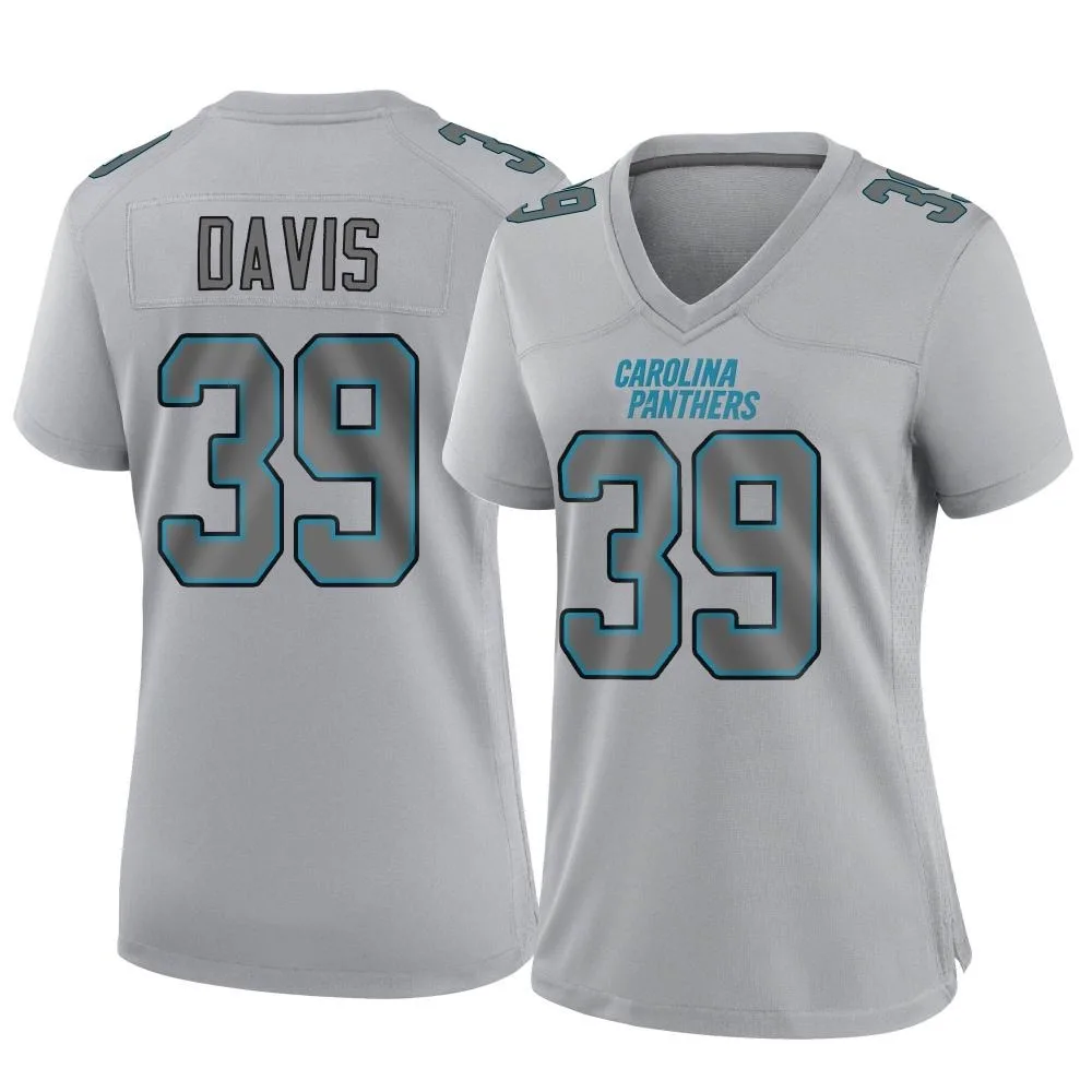 Women's Carolina Panthers Daewood Davis Nike Atmosphere Fashion Game Gray Jersey Women's Carolina Panthers Daewood Davis Nike Atmosphere Fashion Game Gray Jersey