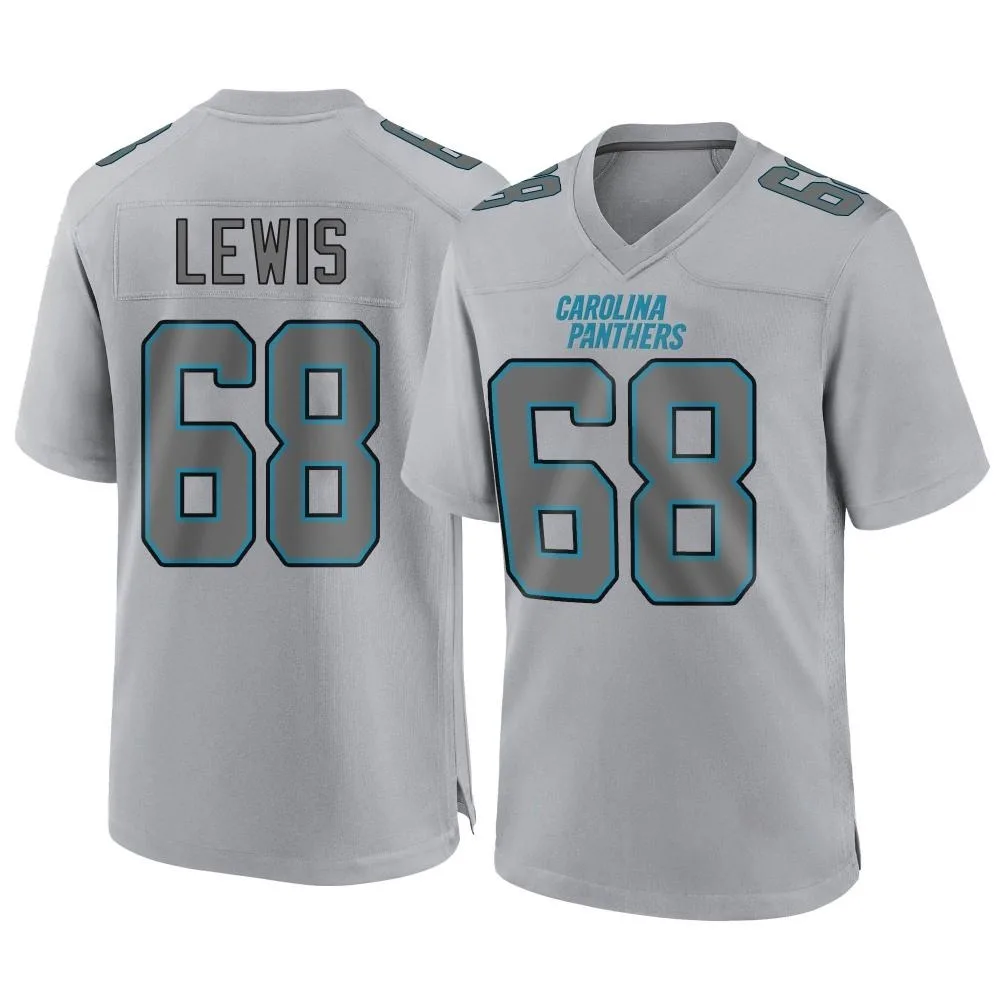 Men's Carolina Panthers Damien Lewis Nike Atmosphere Fashion Game Gray Jersey Men's Carolina Panthers Damien Lewis Nike Atmosphere Fashion Game Gray Jersey