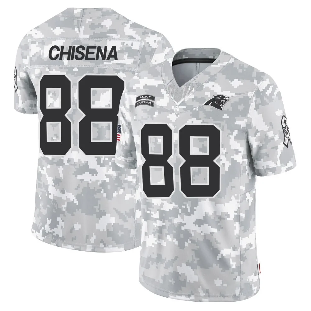 Men's Carolina Panthers Dan Chisena Nike 2024 Salute to Service Limited Arctic Camo Jersey Men's Carolina Panthers Dan Chisena Nike 2024 Salute to Service Limited Arctic Camo Jersey