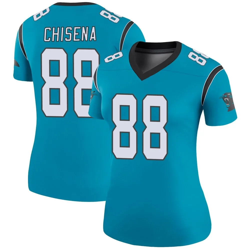 Women's Carolina Panthers Dan Chisena Nike Color Rush Legend Blue Jersey Women's Carolina Panthers Dan Chisena Nike Color Rush Legend Blue Jersey