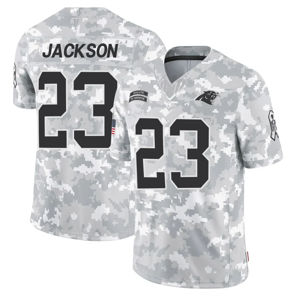 Men's Carolina Panthers Dane Jackson Nike 2024 Salute to Service Limited Arctic Camo Jersey Men's Carolina Panthers Dane Jackson Nike 2024 Salute to Service Limited Arctic Camo Jersey