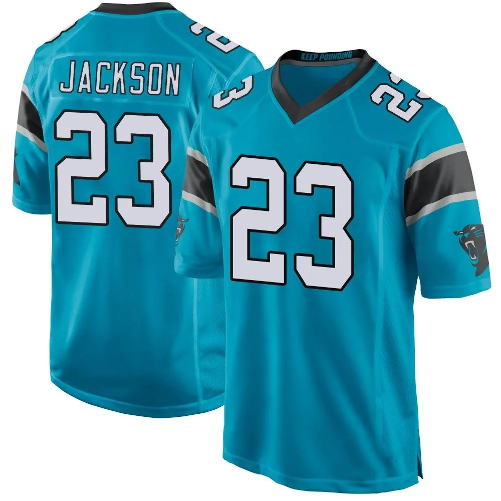 Men's Carolina Panthers Dane Jackson Nike Alternate Game Blue Jersey Men's Carolina Panthers Dane Jackson Nike Alternate Game Blue Jersey