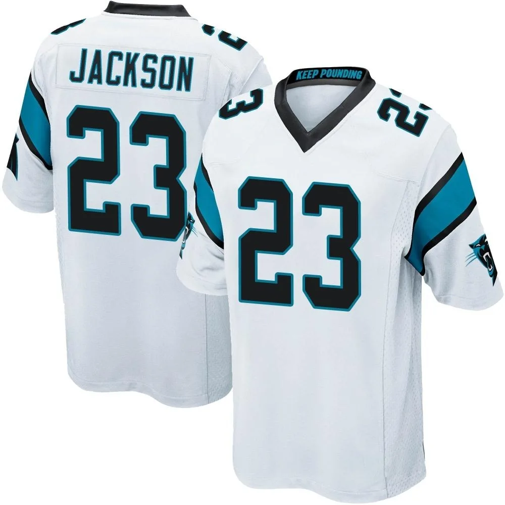 Men's Carolina Panthers Dane Jackson Nike Game White Jersey Men's Carolina Panthers Dane Jackson Nike Game White Jersey