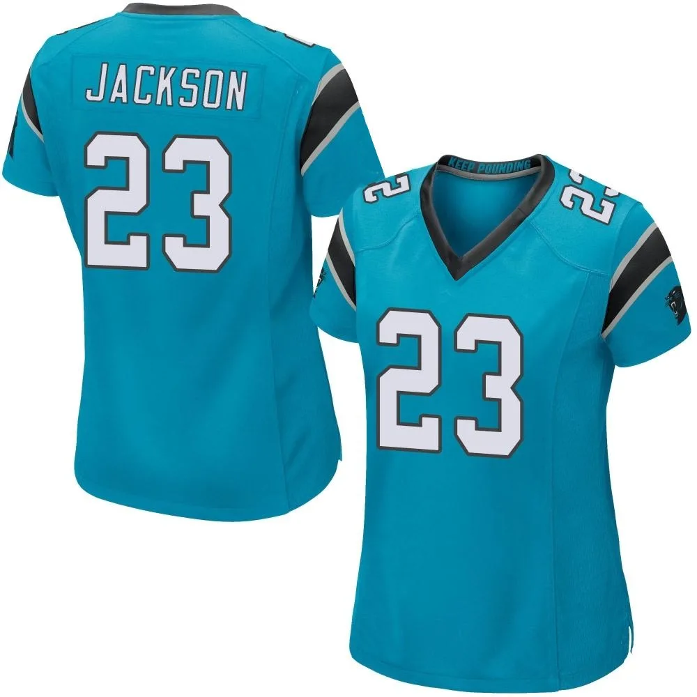 Women's Carolina Panthers Dane Jackson Nike Alternate Game Blue Jersey Women's Carolina Panthers Dane Jackson Nike Alternate Game Blue Jersey