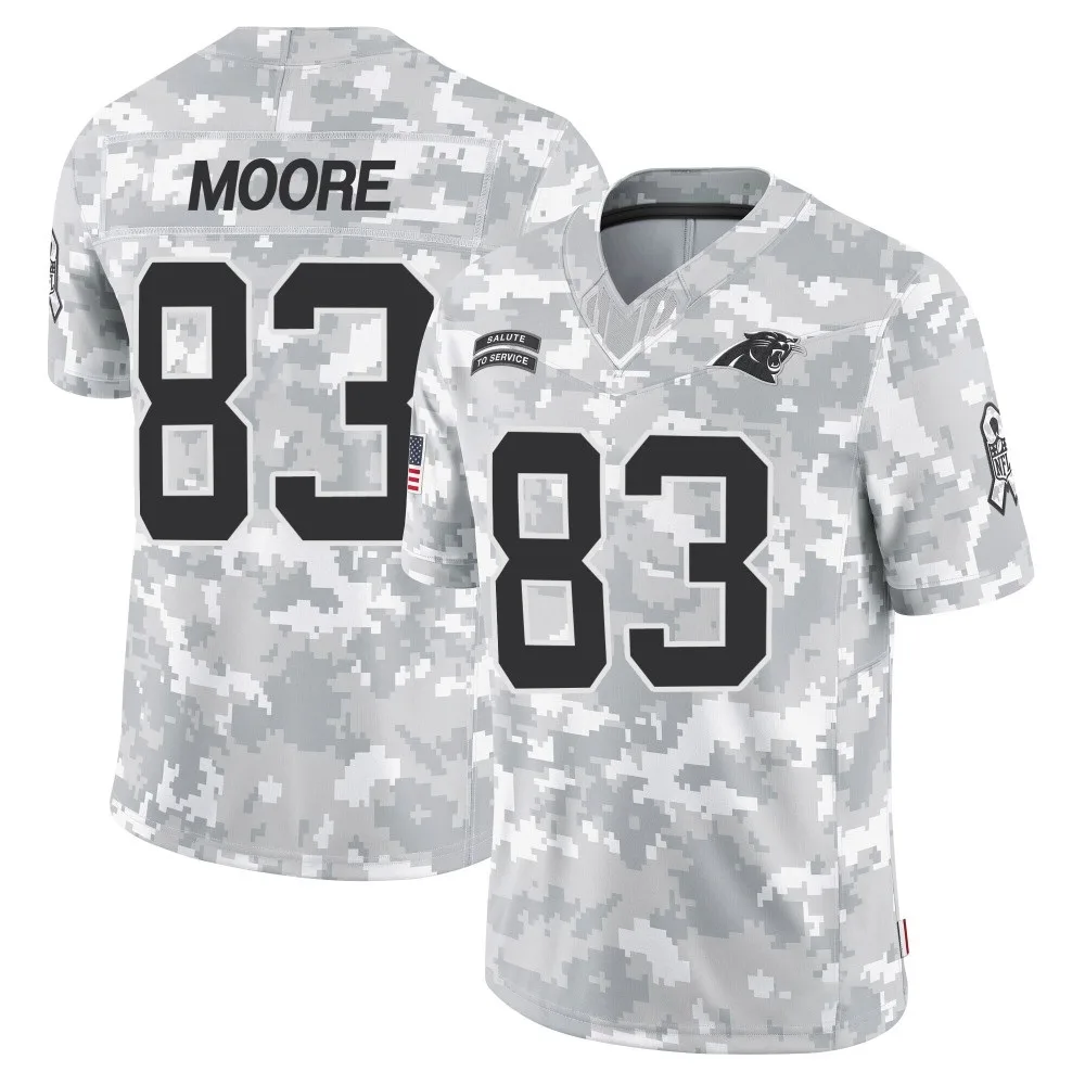 Men's Carolina Panthers David Moore Nike 2024 Salute to Service Limited Arctic Camo Jersey Men's Carolina Panthers David Moore Nike 2024 Salute to Service Limited Arctic Camo Jersey