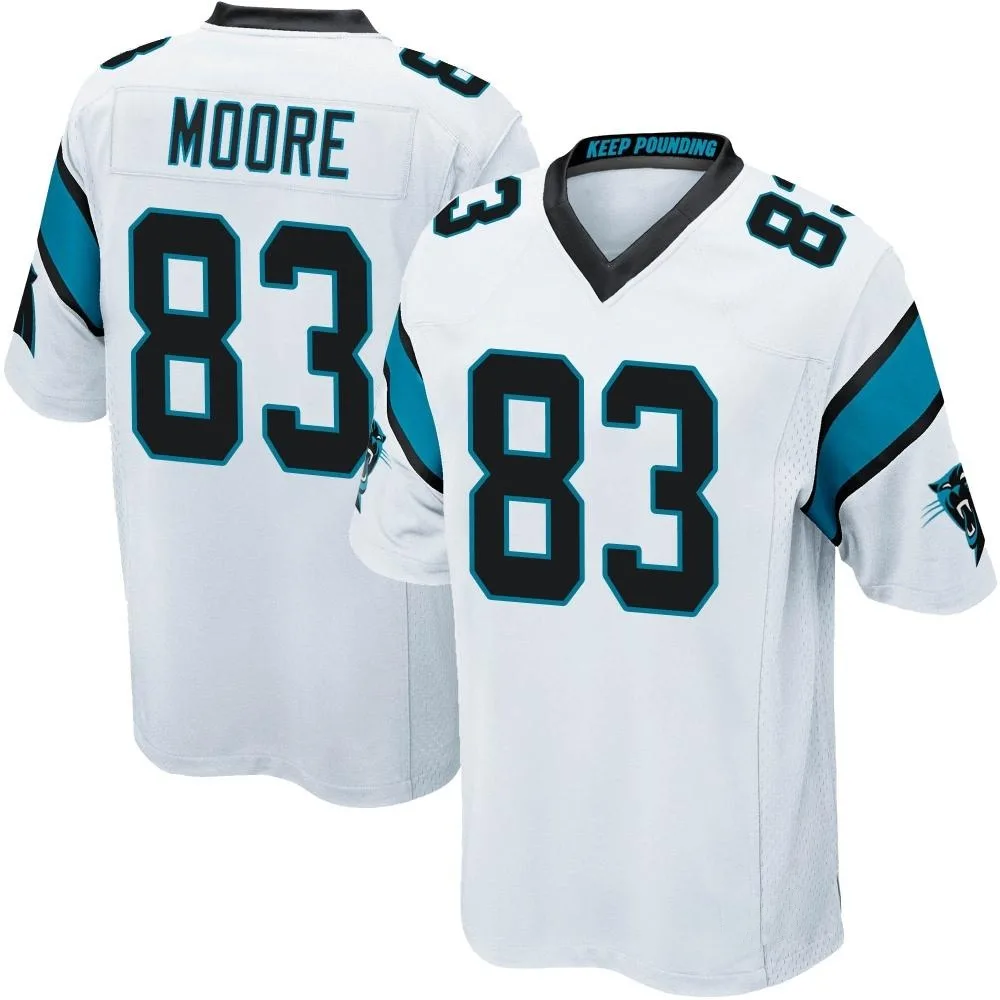 Men's Carolina Panthers David Moore Nike Game White Jersey Men's Carolina Panthers David Moore Nike Game White Jersey