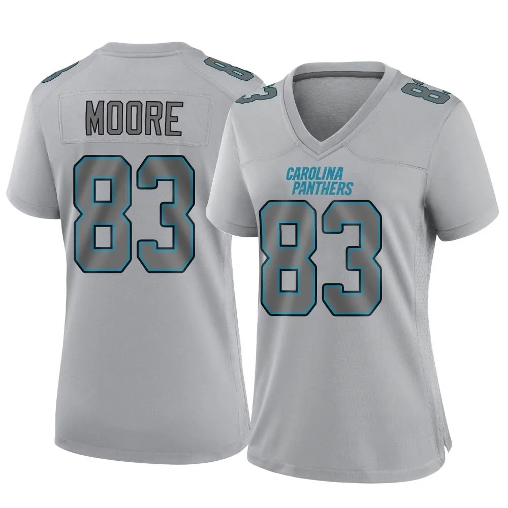 Women's Carolina Panthers David Moore Nike Atmosphere Fashion Game Gray Jersey Women's Carolina Panthers David Moore Nike Atmosphere Fashion Game Gray Jersey