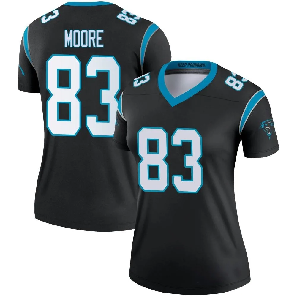 Women's Carolina Panthers David Moore Nike Legend Black Jersey Women's Carolina Panthers David Moore Nike Legend Black Jersey