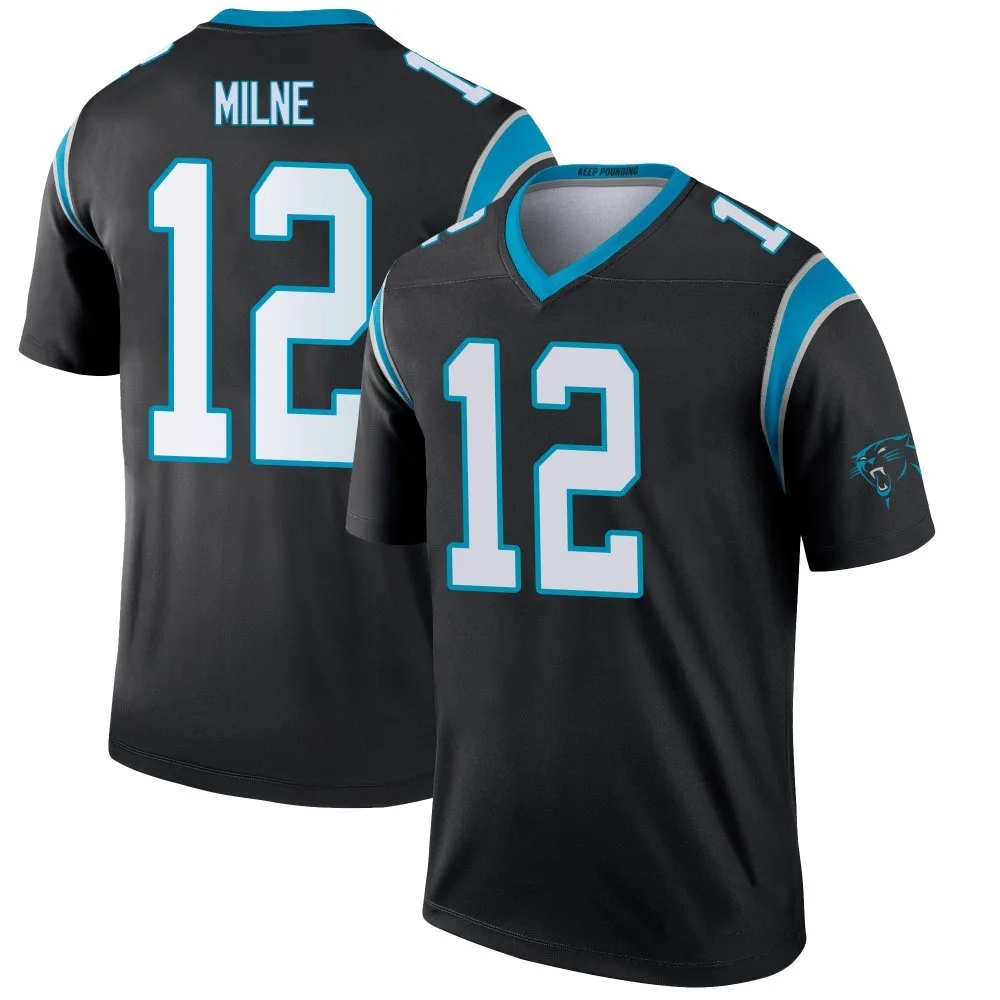 Men's Carolina Panthers Dax Milne Nike Legend Black Jersey Men's Carolina Panthers Dax Milne Nike Legend Black Jersey