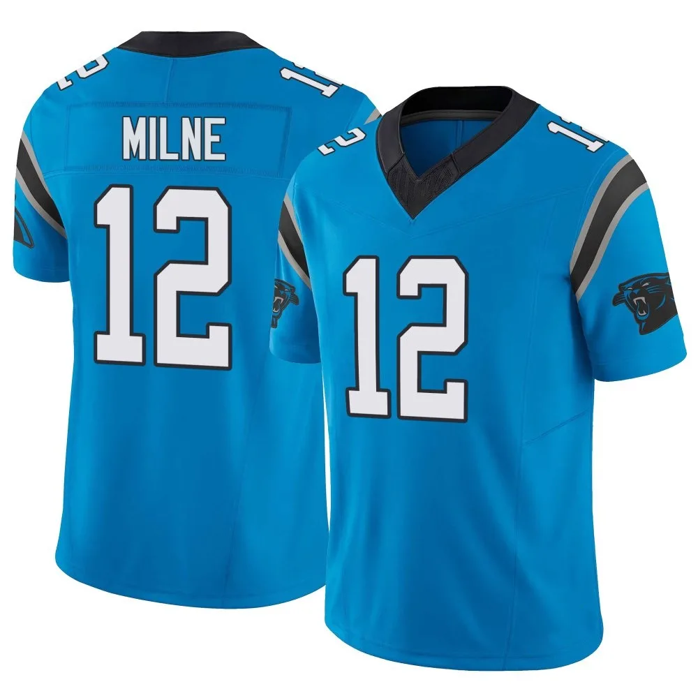 Men's Carolina Panthers Dax Milne Nike Vapor F.U.S.E. Limited Blue Jersey Men's Carolina Panthers Dax Milne Nike Vapor F.U.S.E. Limited Blue Jersey