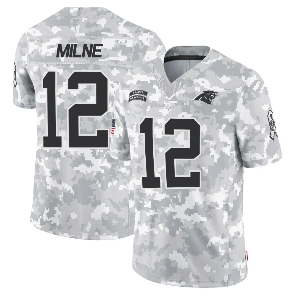 Youth Carolina Panthers Dax Milne Nike 2024 Salute to Service Limited Arctic Camo Jersey Youth Carolina Panthers Dax Milne Nike 2024 Salute to Service Limited Arctic Camo Jersey