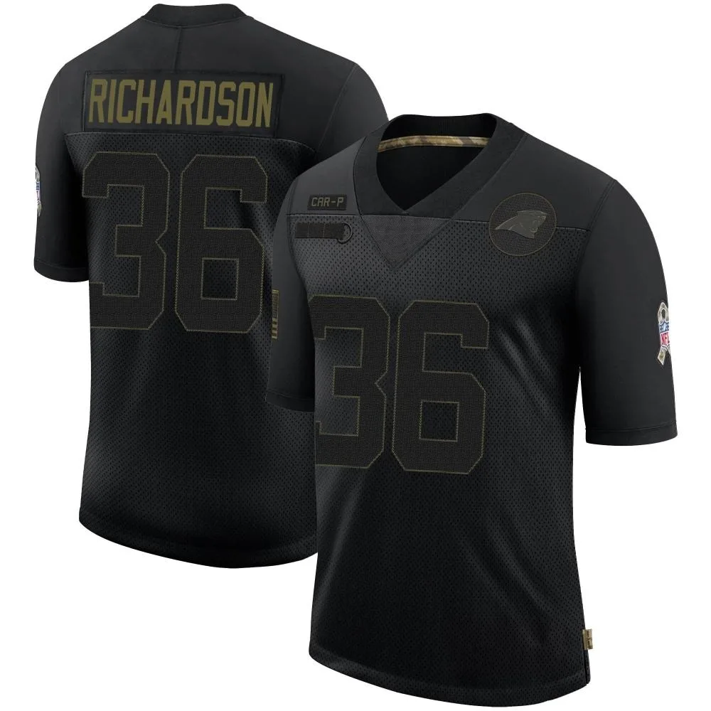 Men's Carolina Panthers Demani Richardson Nike 2020 Salute To Service Limited Black Jersey Men's Carolina Panthers Demani Richardson Nike 2020 Salute To Service Limited Black Jersey