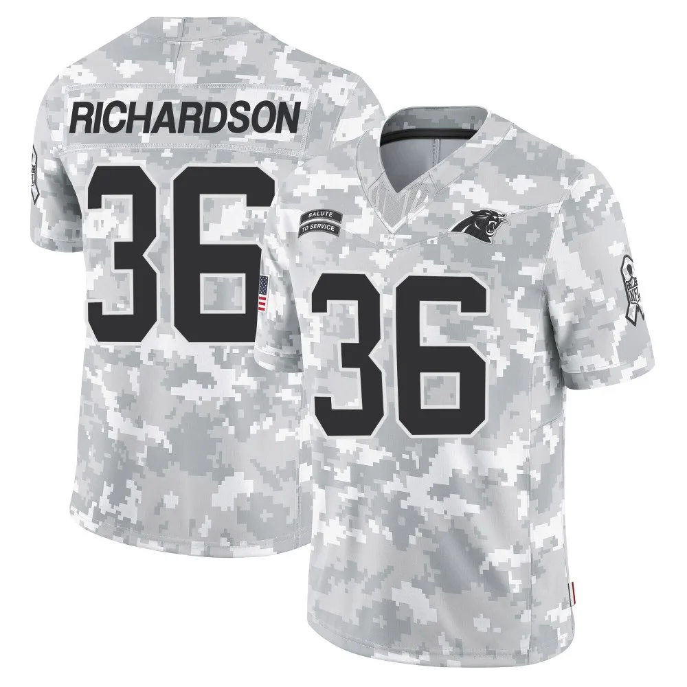 Youth Carolina Panthers Demani Richardson Nike 2024 Salute to Service Limited Arctic Camo Jersey Youth Carolina Panthers Demani Richardson Nike 2024 Salute to Service Limited Arctic Camo Jersey
