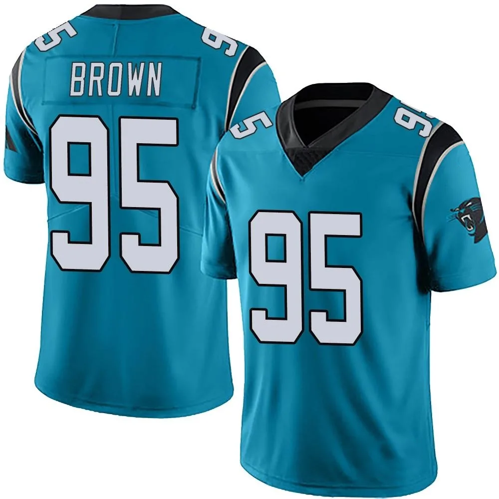 Men's Carolina Panthers Derrick Brown Nike Alternate Vapor Untouchable Limited Blue Jersey Men's Carolina Panthers Derrick Brown Nike Alternate Vapor Untouchable Limited Blue Jersey
