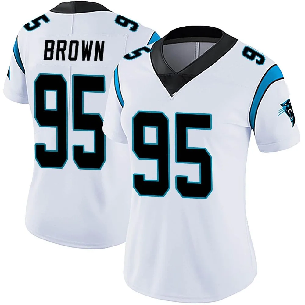 Women's Carolina Panthers Derrick Brown Nike Vapor Untouchable Limited White Jersey Women's Carolina Panthers Derrick Brown Nike Vapor Untouchable Limited White Jersey