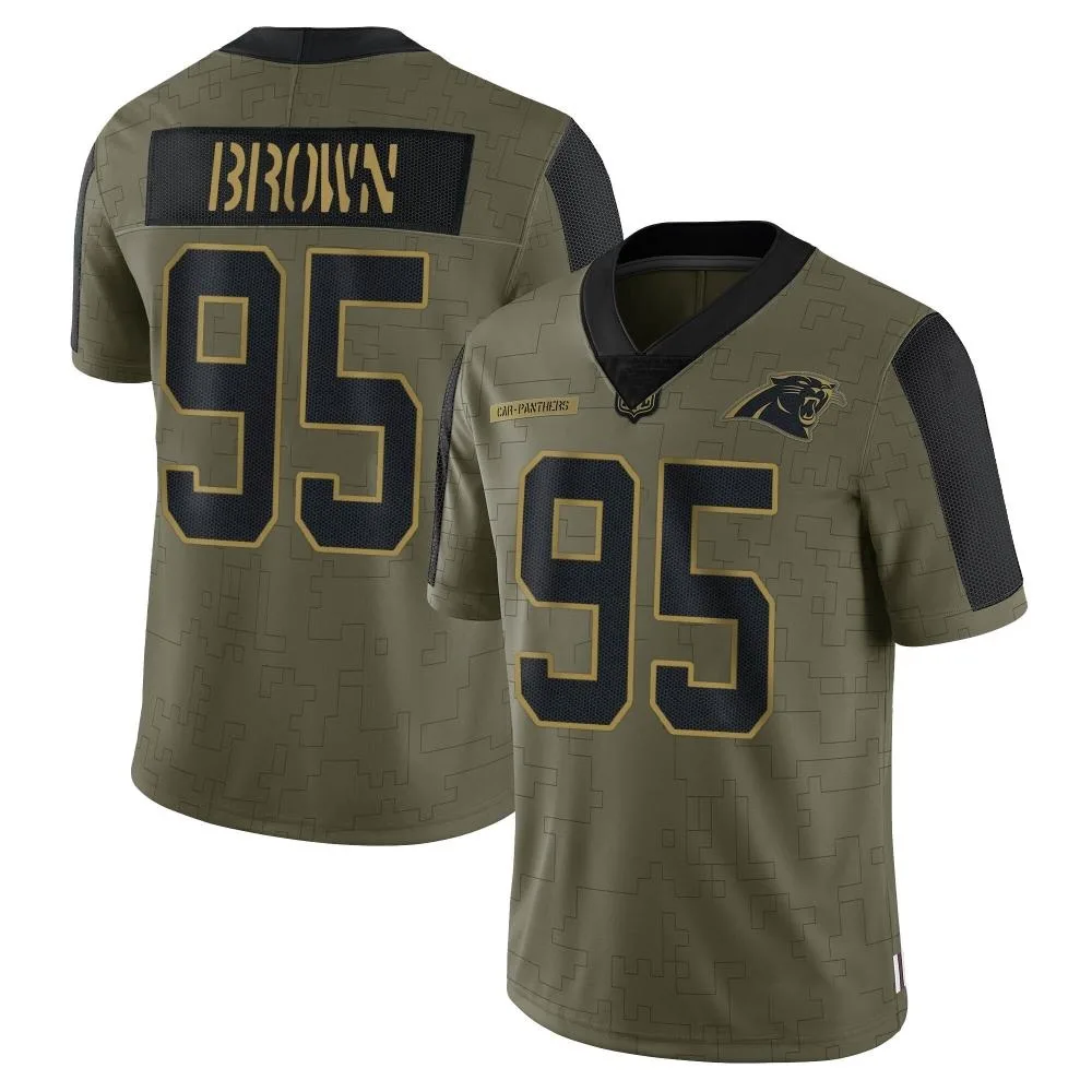 Youth Carolina Panthers Derrick Brown Nike 2021 Salute To Service Limited Olive Jersey Youth Carolina Panthers Derrick Brown Nike 2021 Salute To Service Limited Olive Jersey