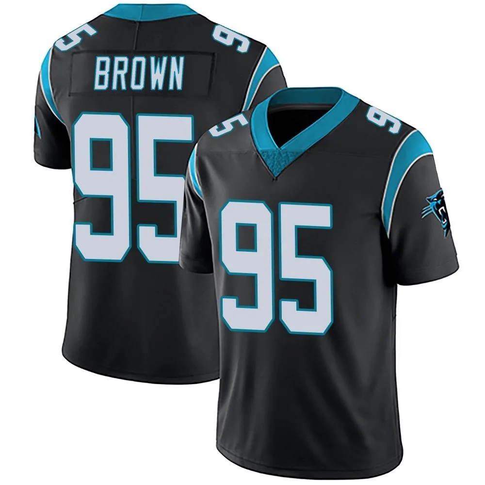 Youth Carolina Panthers Derrick Brown Nike Team Color Vapor Untouchable Limited Black Jersey Youth Carolina Panthers Derrick Brown Nike Team Color Vapor Untouchable Limited Black Jersey
