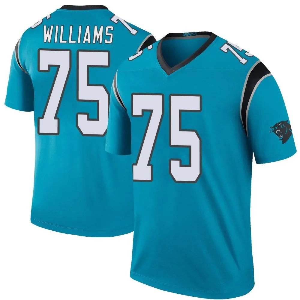 Men's Carolina Panthers Deshawn Williams Nike Color Rush Legend Blue Jersey Men's Carolina Panthers Deshawn Williams Nike Color Rush Legend Blue Jersey