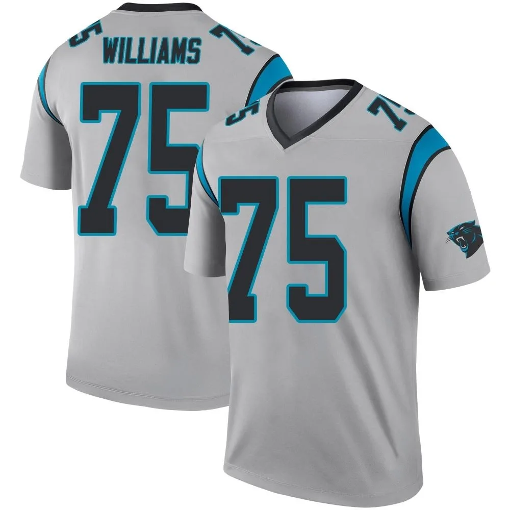 Men's Carolina Panthers Deshawn Williams Nike Inverted Silver Legend Jersey Men's Carolina Panthers Deshawn Williams Nike Inverted Silver Legend Jersey