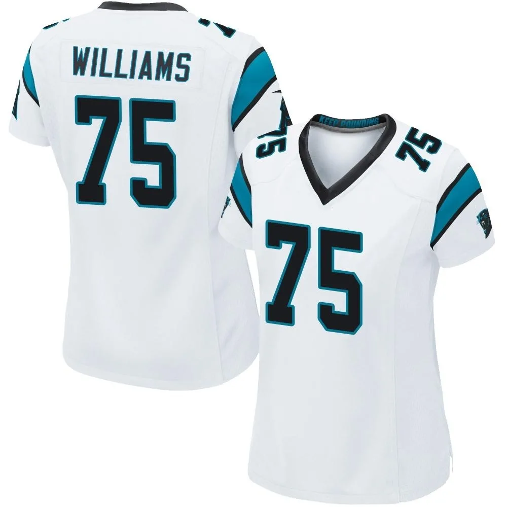 Women's Carolina Panthers Deshawn Williams Nike Game White Jersey Women's Carolina Panthers Deshawn Williams Nike Game White Jersey