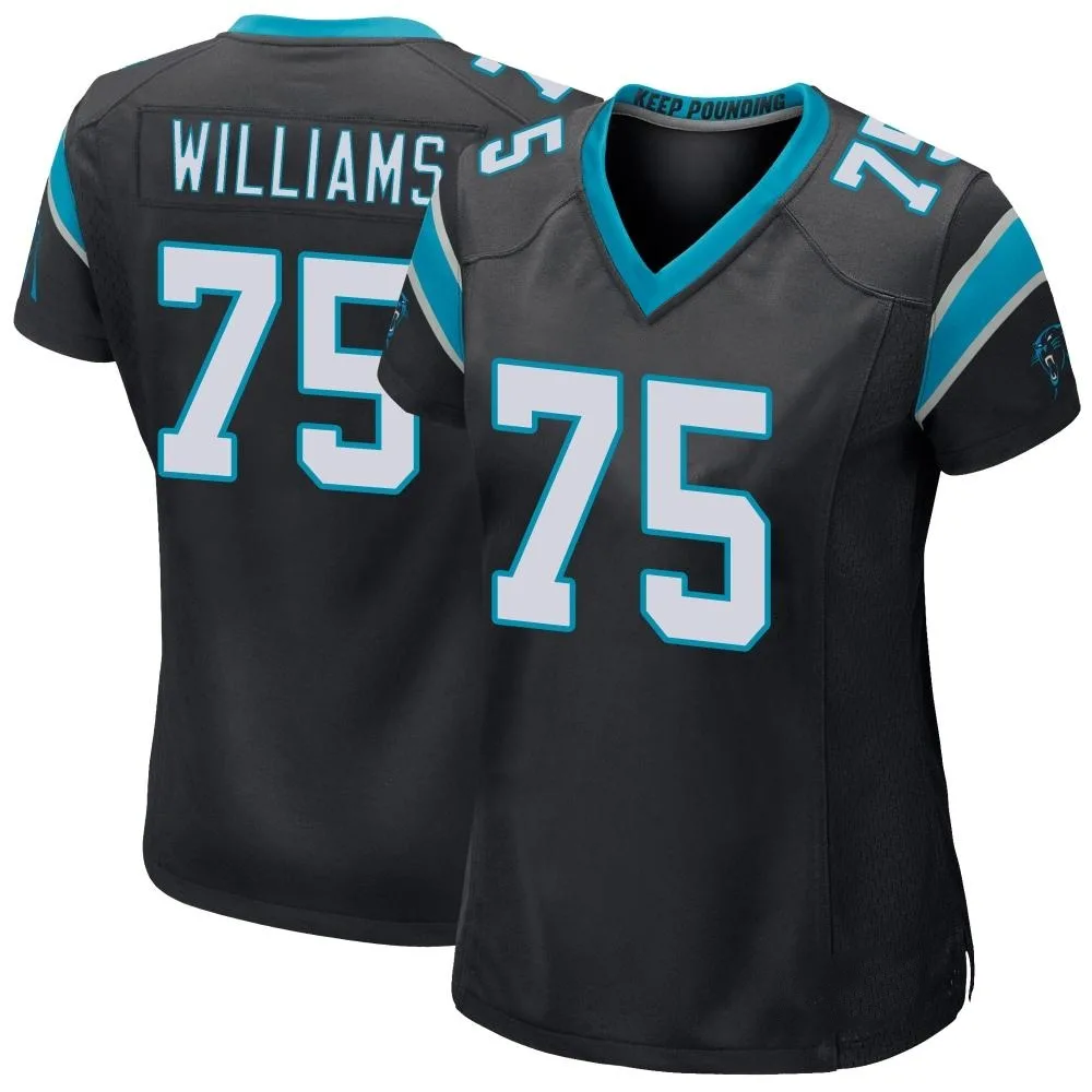 Women's Carolina Panthers Deshawn Williams Nike Team Color Game Black Jersey Women's Carolina Panthers Deshawn Williams Nike Team Color Game Black Jersey