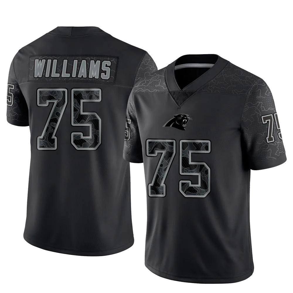 Youth Carolina Panthers Deshawn Williams Nike Reflective Limited Black Jersey Youth Carolina Panthers Deshawn Williams Nike Reflective Limited Black Jersey