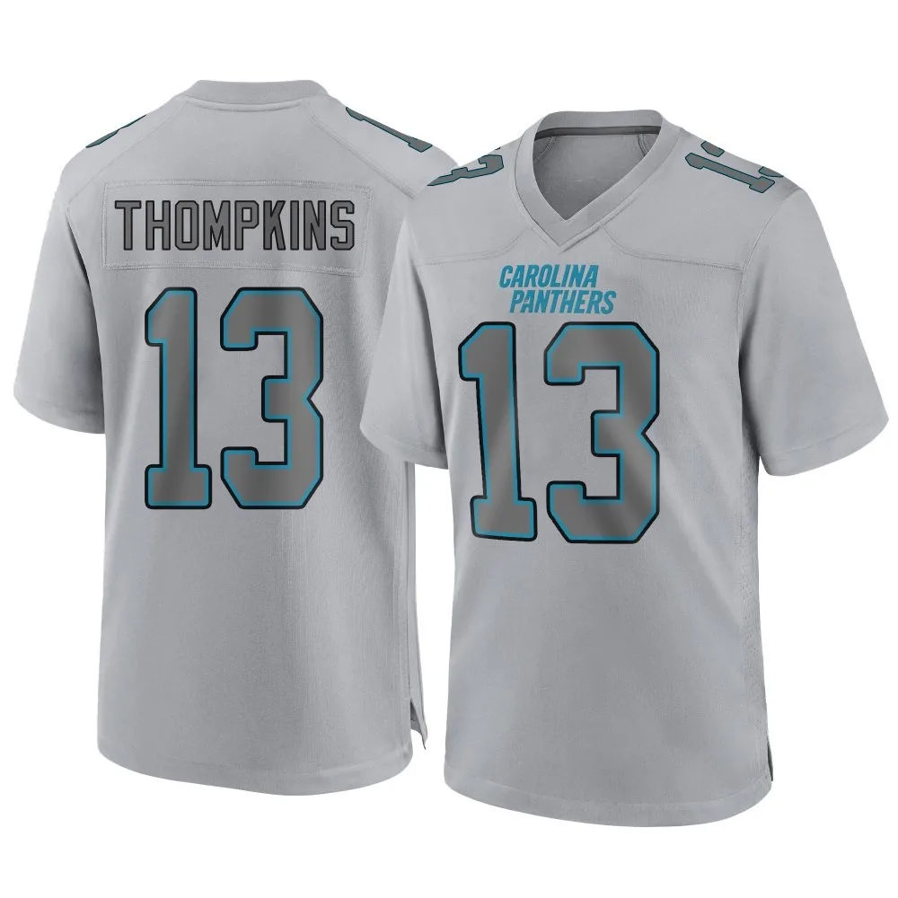 Men's Carolina Panthers Deven Thompkins Nike Atmosphere Fashion Game Gray Jersey Men's Carolina Panthers Deven Thompkins Nike Atmosphere Fashion Game Gray Jersey