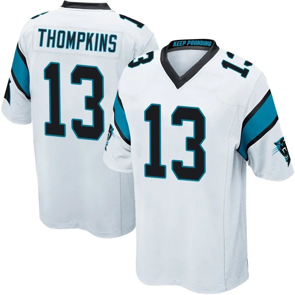 Men's Carolina Panthers Deven Thompkins Nike Game White Jersey Men's Carolina Panthers Deven Thompkins Nike Game White Jersey