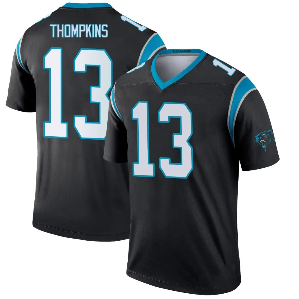 Men's Carolina Panthers Deven Thompkins Nike Legend Black Jersey Men's Carolina Panthers Deven Thompkins Nike Legend Black Jersey