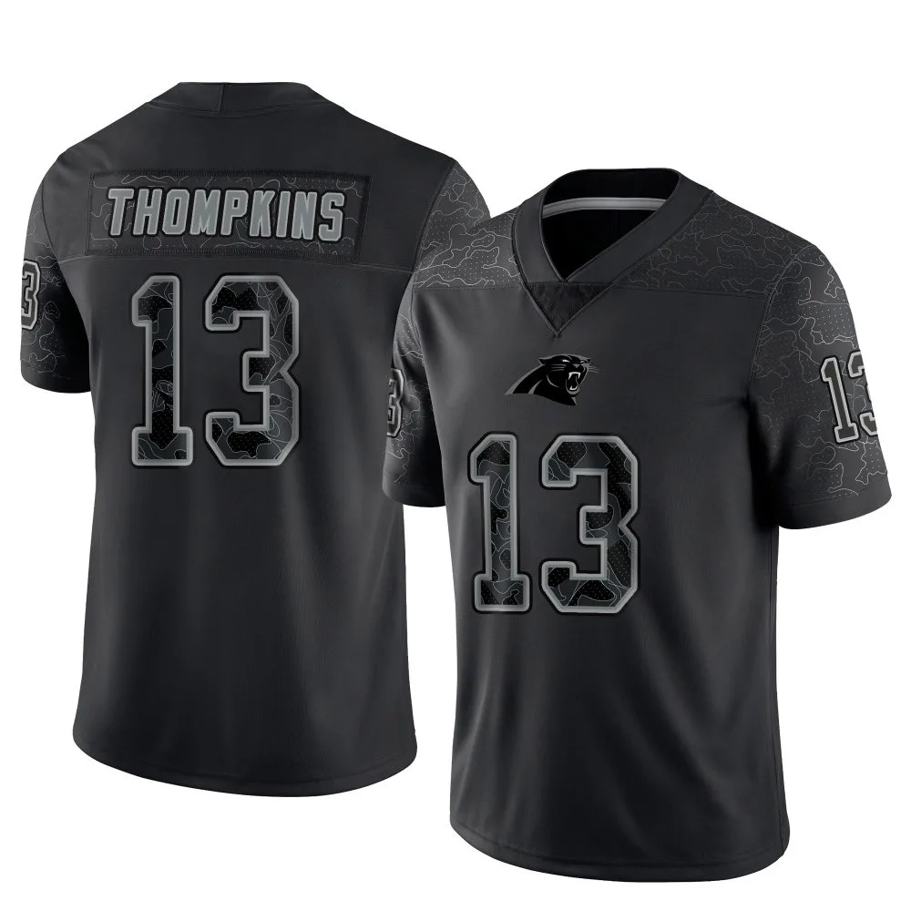 Men's Carolina Panthers Deven Thompkins Nike Reflective Limited Black Jersey Men's Carolina Panthers Deven Thompkins Nike Reflective Limited Black Jersey