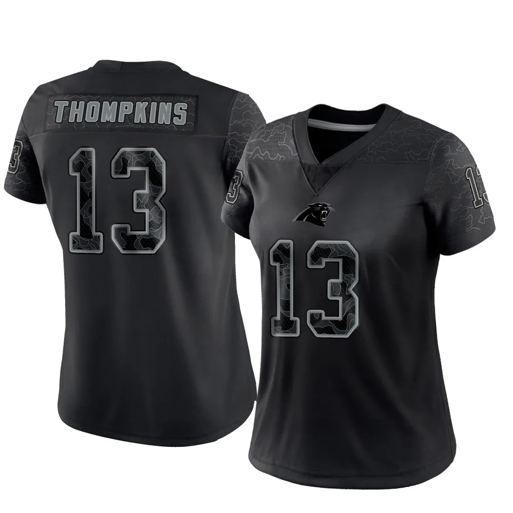 Women's Carolina Panthers Deven Thompkins Nike Reflective Limited Black Jersey Women's Carolina Panthers Deven Thompkins Nike Reflective Limited Black Jersey