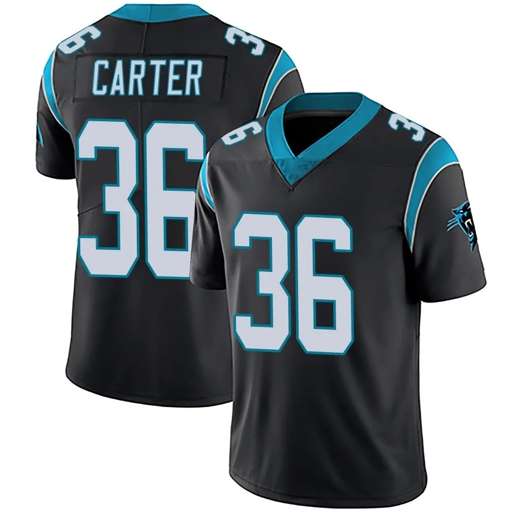Men's Carolina Panthers Devin Carter Nike Team Color Vapor Untouchable Limited Black Jersey Men's Carolina Panthers Devin Carter Nike Team Color Vapor Untouchable Limited Black Jersey