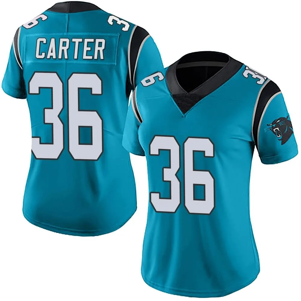 Women's Carolina Panthers Devin Carter Nike Alternate Vapor Untouchable Limited Blue Jersey Women's Carolina Panthers Devin Carter Nike Alternate Vapor Untouchable Limited Blue Jersey