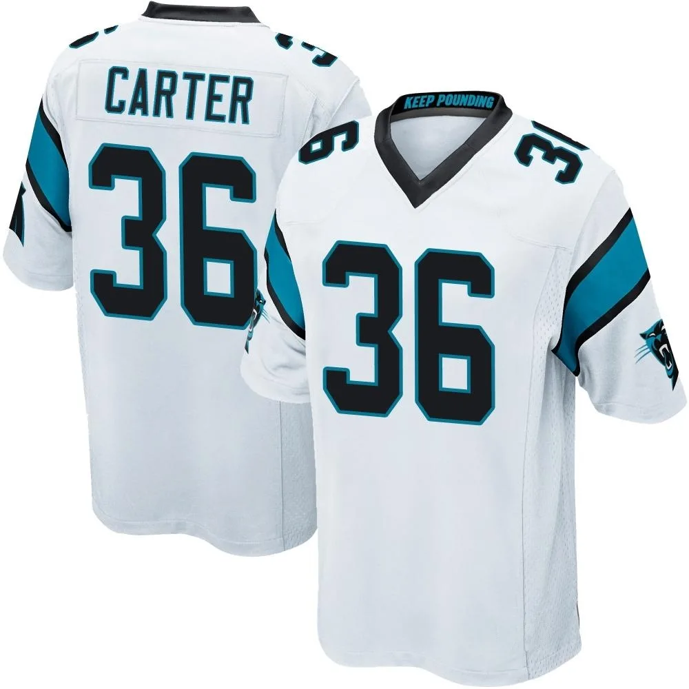 Youth Carolina Panthers Devin Carter Nike Game White Jersey Youth Carolina Panthers Devin Carter Nike Game White Jersey