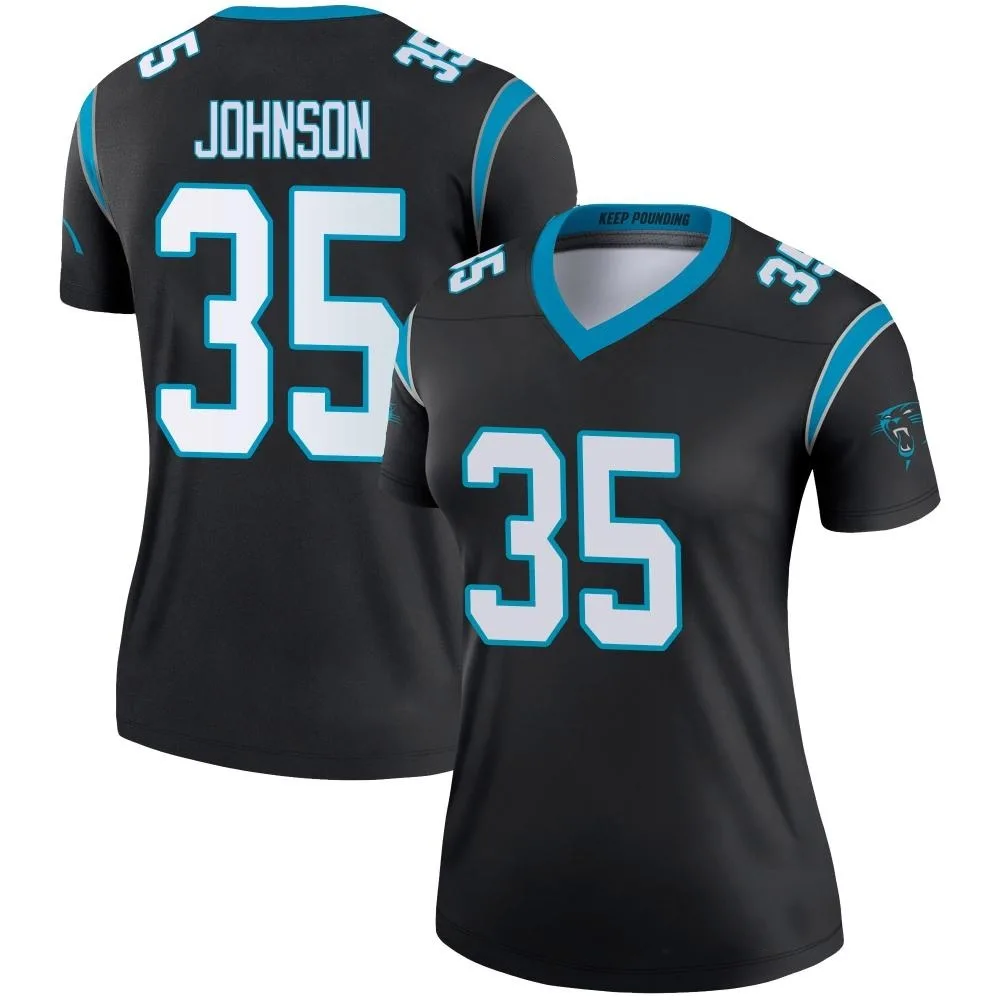Women's Carolina Panthers Dillon Johnson Nike Legend Black Jersey Women's Carolina Panthers Dillon Johnson Nike Legend Black Jersey