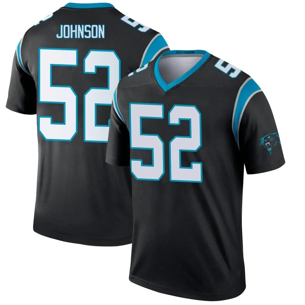 Men's Carolina Panthers Dj Johnson Nike Legend Black Jersey Men's Carolina Panthers Dj Johnson Nike Legend Black Jersey