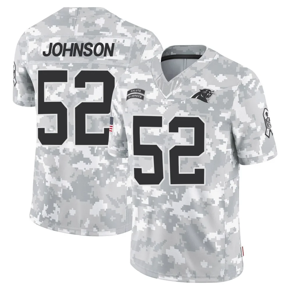 Youth Carolina Panthers Dj Johnson Nike 2024 Salute to Service Limited Arctic Camo Jersey Youth Carolina Panthers Dj Johnson Nike 2024 Salute to Service Limited Arctic Camo Jersey
